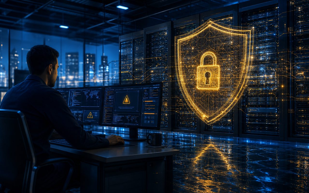 Ilustração Setor Seguro: Seguro Cyber