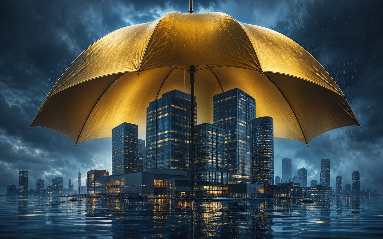 Ilustração Setor Seguro: Seguro Umbrella