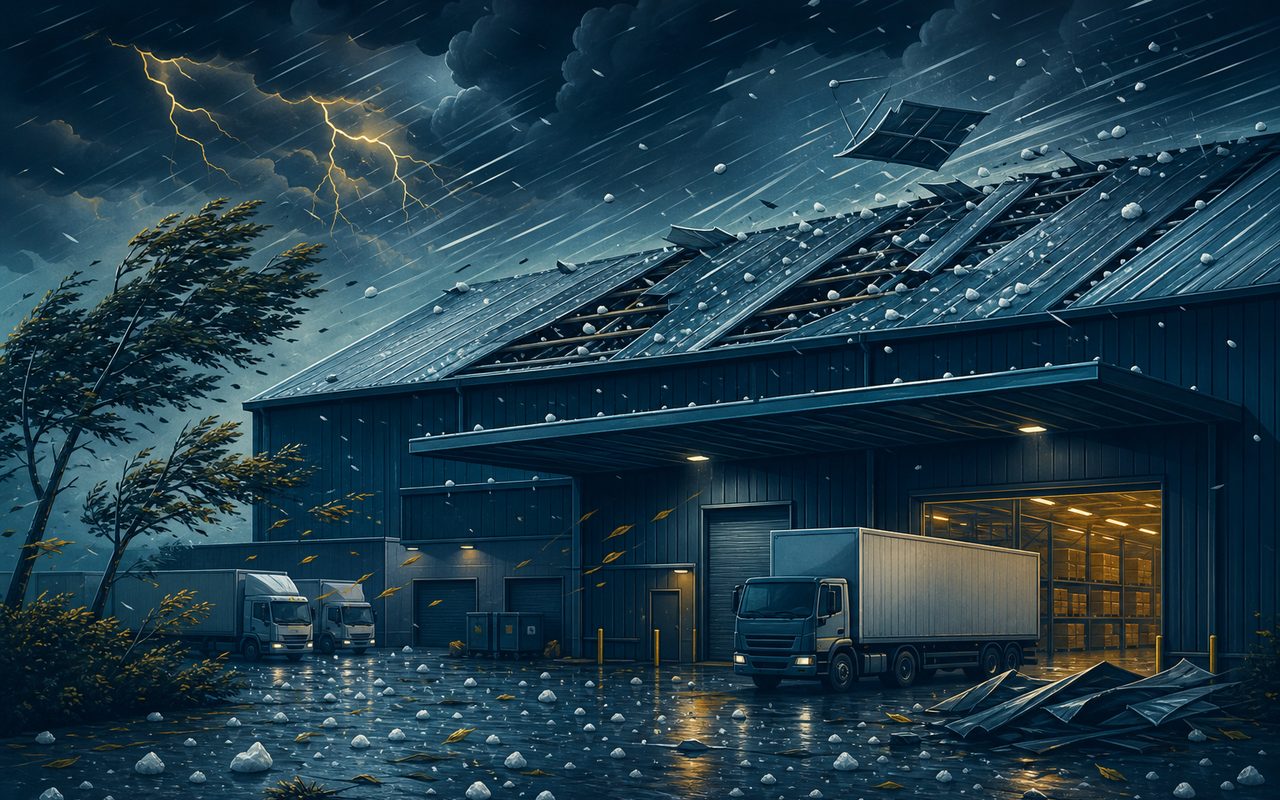 Ilustração Setor Seguro: Riscos climáticos