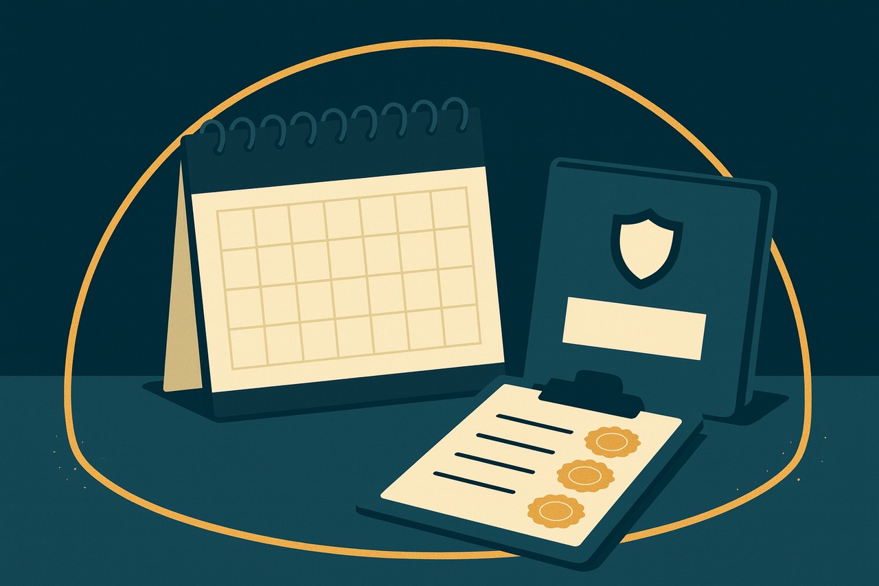 Ilustração Setor Seguro: Revise todo ano