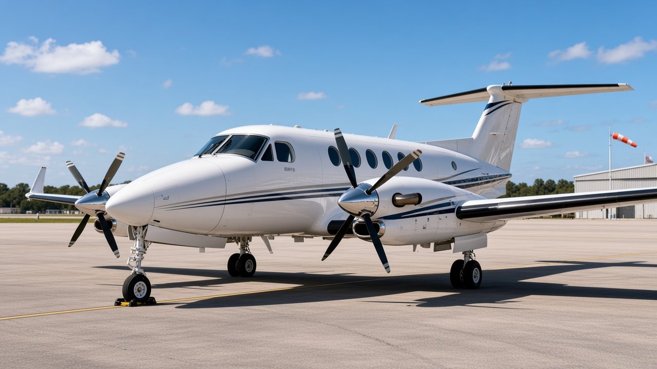 Avião bimotor para cotação de seguro aeronáutico