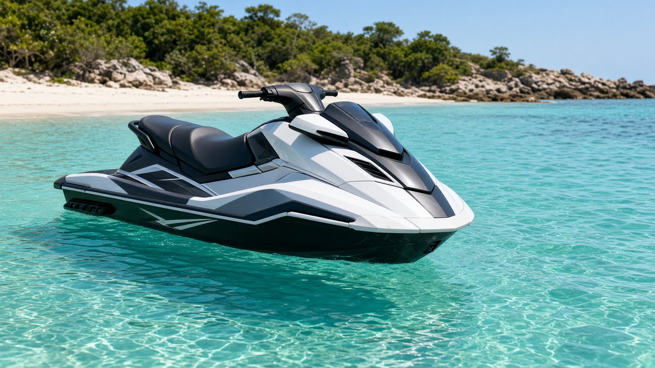 Ilustração Setor Seguro: jet ski e moto aquática